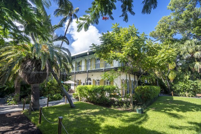 Exterior and grounds of the Hemingway Home and Museum