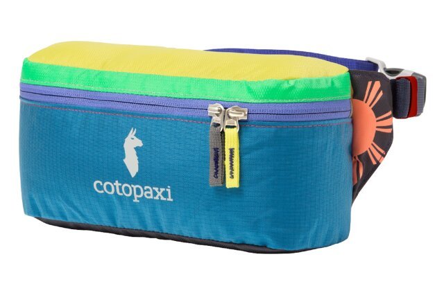 Multicolored Cotopaxi Bataan Fanny Pack against white background