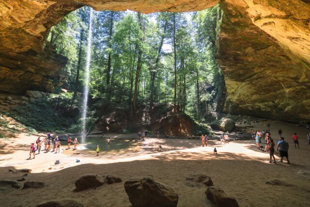 Ash Cave in Hocking Hills State Park.
